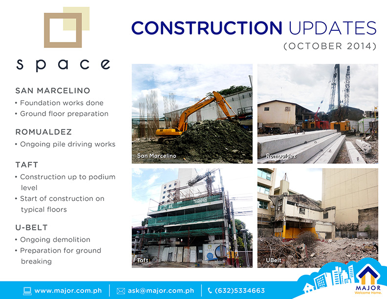 Space Construction Updates (October 2014)