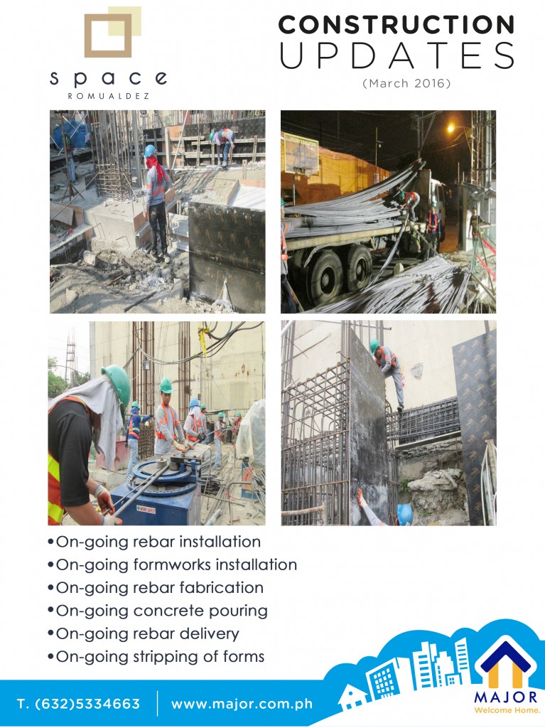 Space Romualdez Construction Update (as of March 2016)